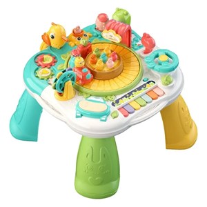 اسباب بازی میز موزیکال 7 کاره کودک با بازی ماهیگیری و صداهای حیوانات مدل Baby Activity Table Toys 618_اسباب بازی نوزادی